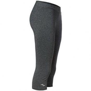 Naffta Active - Pantalón pirata para mujer, color gris ceniza, talla S