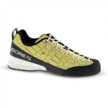 Zapatilla de Aproximación Boreal Flyers LIME para Hombre - Zapatillas de montaña ligeras y cómodas, diseño específico para hombre, suela adherente para terrenos irregulares, parte superior transpirable y resistente al desgaste,