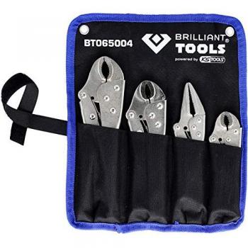 Juego de Pinzas de Bloqueo 4 Piezas Brilliant Tools BT065004
