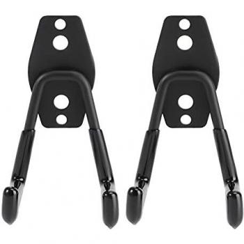 DOITOOL 2 piezas Gancho para Colgador de Garaje dobles Ganchos de almacenamiento de garaje Gancho de Bicicleta de Pared para organizar herramientas,escaleras,bicicletas