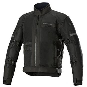 Chaqueta textil para motocicleta Alpinestars Crosshill WP Air - Impermeable y Transpirable, color negro, talla M