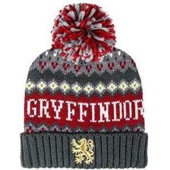 ARTESANIA CERDA Gorro Pompon Harry Potter Hogwarts Punto, Gris