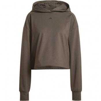 Sudadera Adidas Power Loose Fit Back Ventilation Mujer Verde Oliva