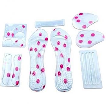 Cojines del zapato del silicón del gel de tacón alto de las plantillas antideslizantes Zapatos Pad Foot Care Nuevo Conjunto De 6