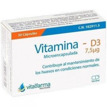 Vitalfarma Vitamina D3 300 UI 30 Cápsulas
