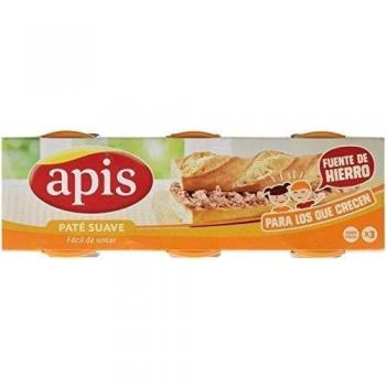 Apis - Paté suave de hígado de cerdo - Fácil de untar - 3 x 80 g - [pack de 3]