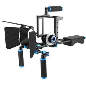 Neewer DSLR Movie Rig Aleación Aluminio para Reflex Digitales Canon Nikon Sony