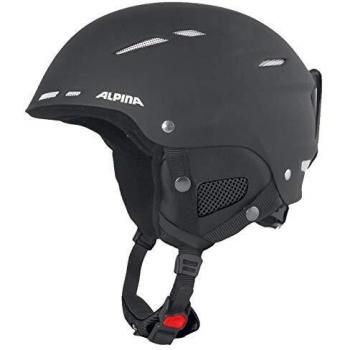Alpina Sports Biom C Casco de esquí, Unisex Adulto, Negro Mate Blanco, 54-58