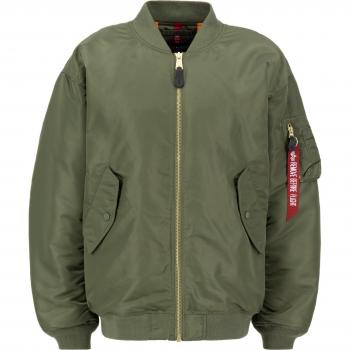 Alpha Industries Women's Waterproof MA-1 Core Bomber Jacket Green XS-S