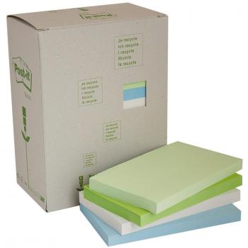 Notas Adhesivas Post-it Ecológicas Pack 16 Colores Pastel 76x127mm
