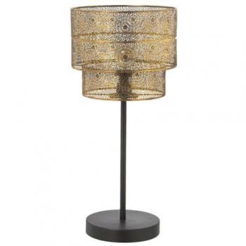 Lámpara de mesa Alexandra House Living Oro Dorado Metal 60 W 28 x 23 x 28 cm