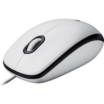 Logitech M100 Corded Mouse – White