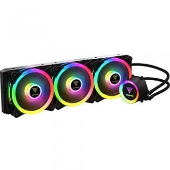 Kit de Refrigeración Líquida Gamdias Chione P2-360R RGB para CPU, 360mm, Compatible con AMD/Intel, Color Negro