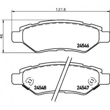 Pastillas de freno BREMBO P 09 014