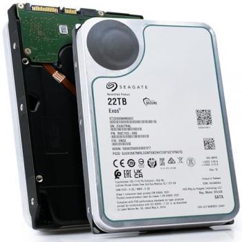 Disco Duro Interno Seagate EXOS X22 22TB SATA 3.5 7200RPM 6GB/s CMR