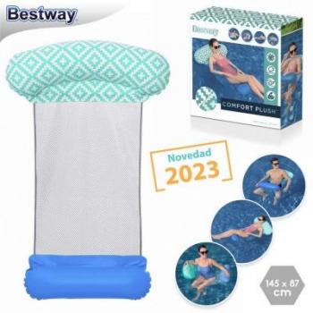 Colchoneta Hinchable Confort Plush Bestway 145 x 87 cm 3 En 1
