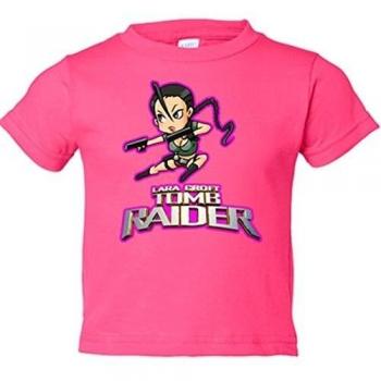 Camiseta niño Lara Croft Tomb raider - Rosa, 18-24 meses