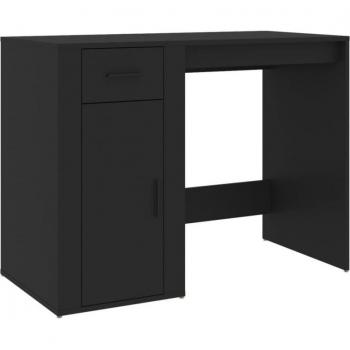 vidaXL Black Engineered Wood Desk 100x49x75 cm