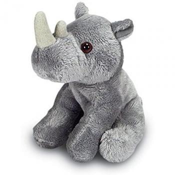 14cm Rhino Soft Toy - Cute Small Soft Toy Animal - 0+ Years