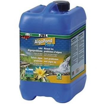 JBL AlgoPond Forte 5L - Algaecida para estanques de jardín, combate todas las algas, trata hasta 100.000 litros