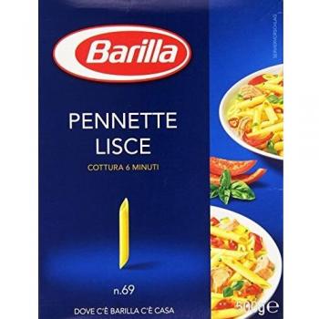 Barilla Pennette Lisce No. 69 Italian Pasta 500g Pack