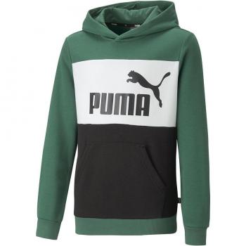 Puma Sudadera de niños ESS+ Colorblock Puma con capucha, diseño colorblock, confeccionada en material suave y cómodo, ideal para uso diario y actividades deportivas