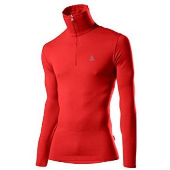 Sudadera de forro polar con cuello alto Löffler Transtex roja
