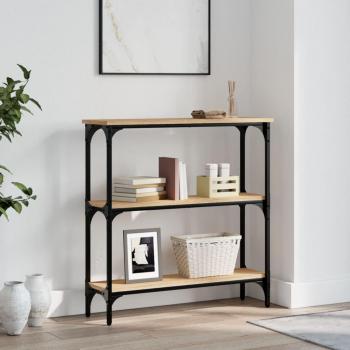 vidaXL Console Table Sonoma Oak 75x22.5x75 cm Engineered Wood
