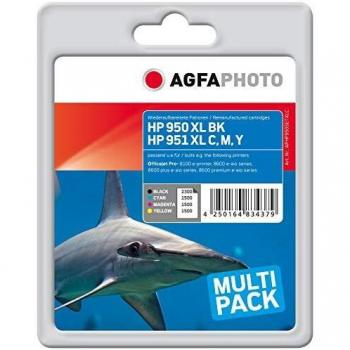 Agfaphoto aphp950setxlc cartucho de toner adecuado para pro8100 multipack negro amarillo magenta cian