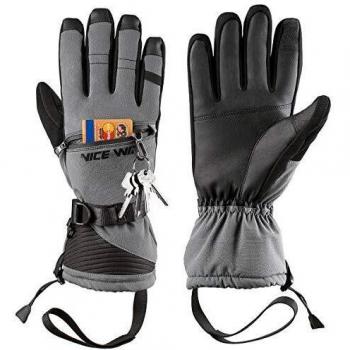 LOHOTEK Guantes de Esquí de Invierno para Hombres y Mujeres - Diseño de Pantalla Táctil a Prueba de Viento para Exteriores