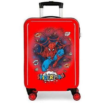 Marvel Spiderman Pop Maleta de Cabina Rojo 38x55x20 cms Rígida ABS Cierre combinación 34L 2,6Kgs 4 Ruedas Dobles Equipaje de Mano