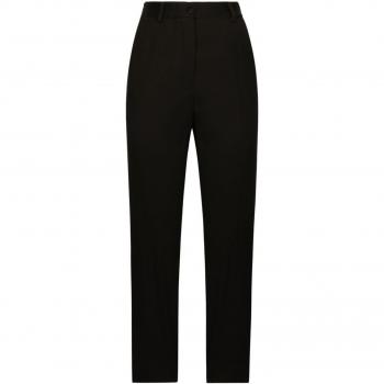 Dolce & Gabbana Women's Wool Gabardine Trousers in Black, Size 40, FTAM0TFU28J Color N0000