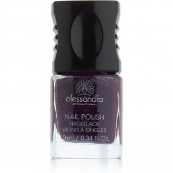 Laca de Uñas Alessando 10 ml - Color Oscuro Violeta Brillante y Sexy Lila