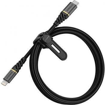 OtterBox Premium Cable USB-C a Lightning 1M USB-PD, negro