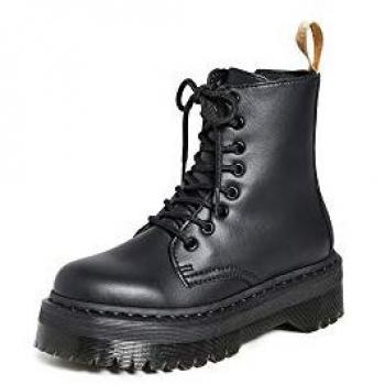 Dr. Martens Vegan Jadon II Mono Black Platform Ankle Boots