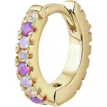 Piercing aro Earcandy Issey de Plata 925 con baño de oro amarillo 18k