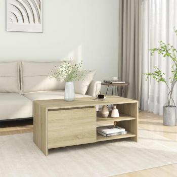 Mesa de centro de madera contrachapada roble Sonoma 102x50x45 cm