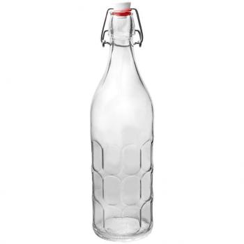 Botella de vidrio con cierre clip 1 l Moresca