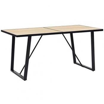 vidaXL Oak MDF Dining Table 63x31.5x29.5
