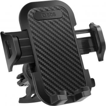Soporte pasivo para teléfono móvil/smartphone SBS con agarre extra fuerte, rotación 360°, color negro