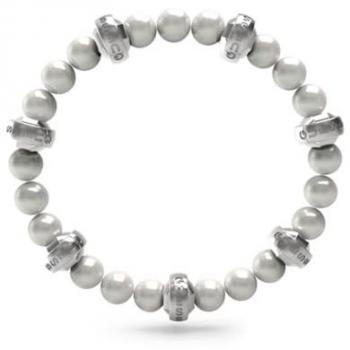Pulsera de Hombre Guess Edgy Estilos de Acero Inoxidable Plateado