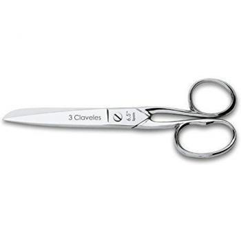 3 Claveles Tijera de Modista, Acero Carbono, Gris, 16.5 Cm - 6.5