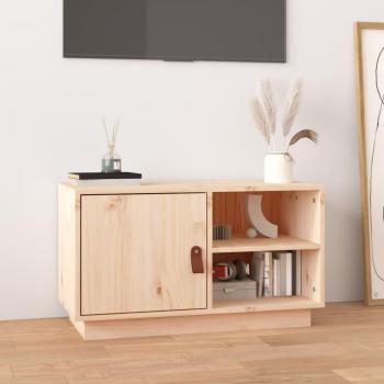 Mueble TV de madera maciza de pino 70x34x40 cm