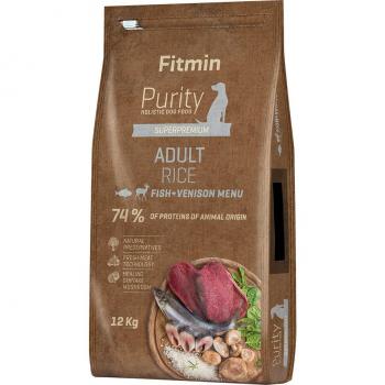 Fitmin dog Purity Adult Arroz Pescado y Venado - 12 kg