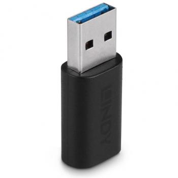 Adaptador USB-C a USB Lindy 41904 Plug & Play - Conexión rápida y sencilla
