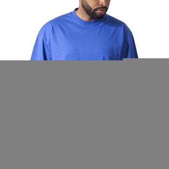 Urban Classics Men's Oversized Tall T-Shirt - Royal Blue, 100% Jersey Cotton