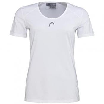 Camiseta Técnica de Manga Corta HEAD Club 22 para Niñas - Blanco, Talla 128