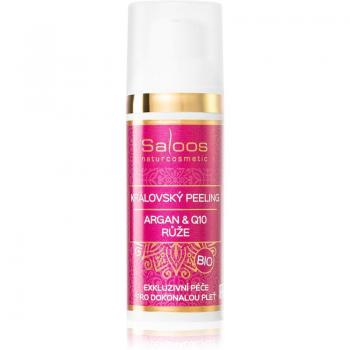 Saloos Bio Royal Peeling Argan & Q10 Rose 50ml - Exfoliante Facial Rejuvenecedor con Aceite de Argán y Coenzima Q10, 100% ingredientes naturales, formulación bio, adecuado para