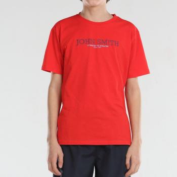 Camiseta John Smith Efebo Manga Corta Rojo Niño