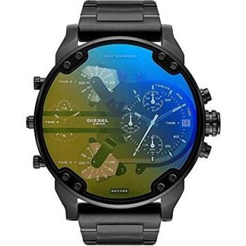 Diesel Men's Mr. Daddy 2.0 Chronograph, Black-Tone Stainless Steel Watch, DZ7460